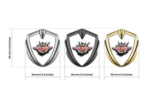 Domed Emblem Badge Pro Style Stainless Steel